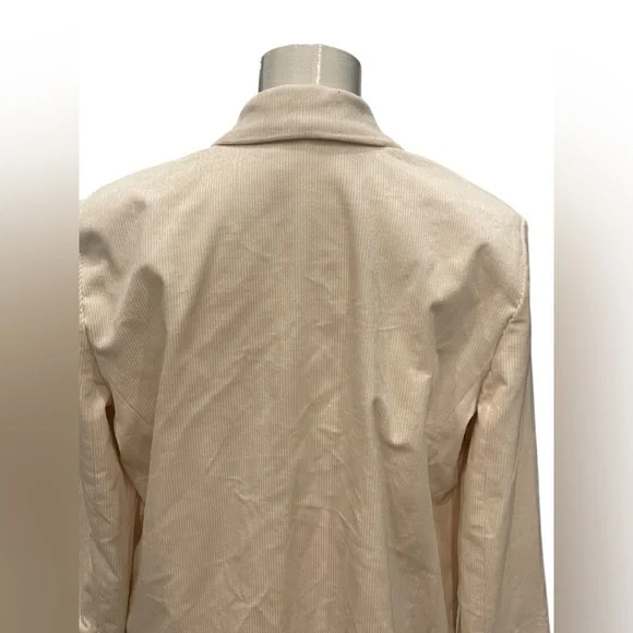 NWT Maeve by Anthropologie Women's Cream Double-Breasted Blazer Size:8P - Picture 7 of 15